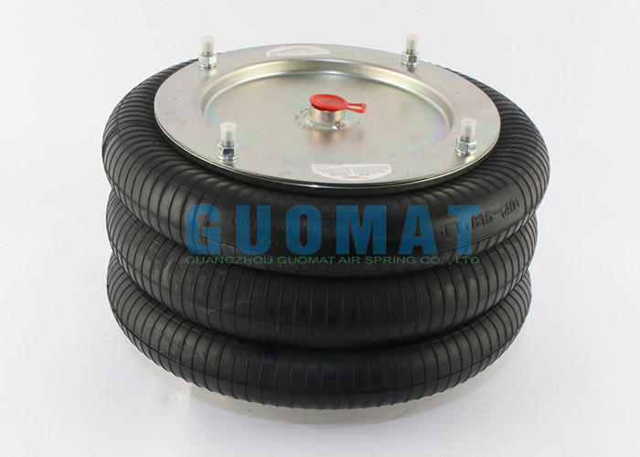 FT816-40 DS G1/2 Contitech Triple Convoluted Air Spring 16X3 Dunlop Industrial Suspension Air Actuator