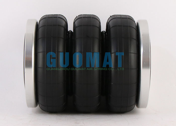 Rubber Modified 3S70-13F Suspension Air Spring 206mm Height Triple Convolutions Air Lift Bag
