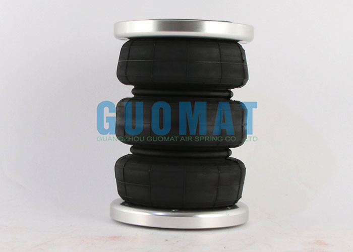 185mm Triple Convolutions Air Suspension Bag 3S2300F Pneumatic Bellows Actuators With Aluminium Flange