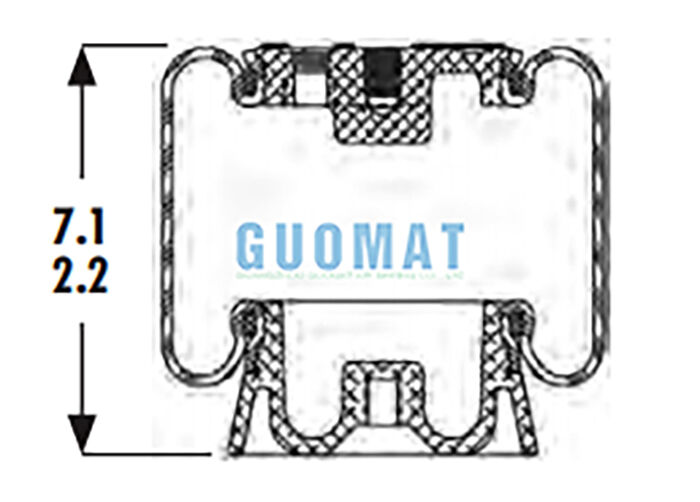 1S4-123 Goodyear Cabin Air Spring ASC-08-7-15 Suspension Air Shock For Truck Driver Seat Suspension