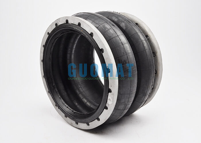 W01-358-7191 Firestone Flange Air Spring 28 Style Ribbed Neck Aluminum Bead Rings Rubber Air Bags