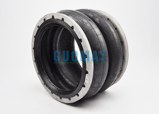 W01-358-7191 Firestone Flange Air Spring 28 Style Ribbed Neck Aluminum Bead Rings Rubber Air Bags
