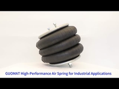 Triple Convoluted Air Spring M12X1.75 Stud Injection Molding Machine Support And Leveling